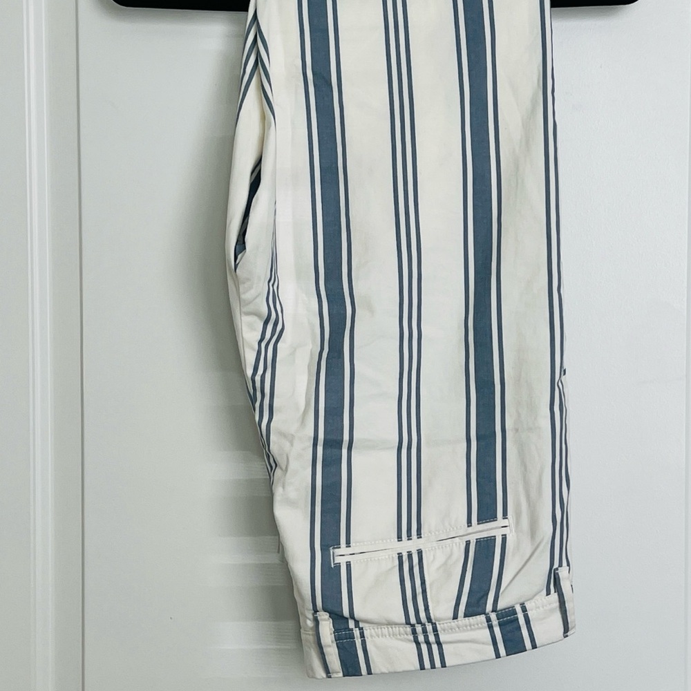 Striped Men's Pants - Blue and White
